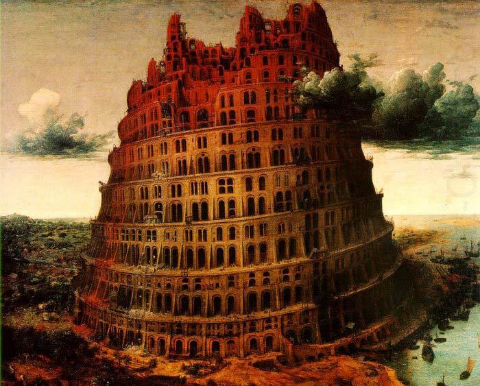 BRUEGEL, Pieter the Elder The Little Tower of Babel china oil painting image